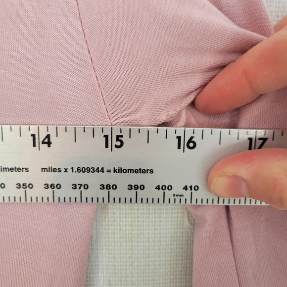 NEW PinkBlush Pink Long‎ Sleeve Photoshoot Maternity Gown/Dress Pink Size Small - Picture 7 of 11